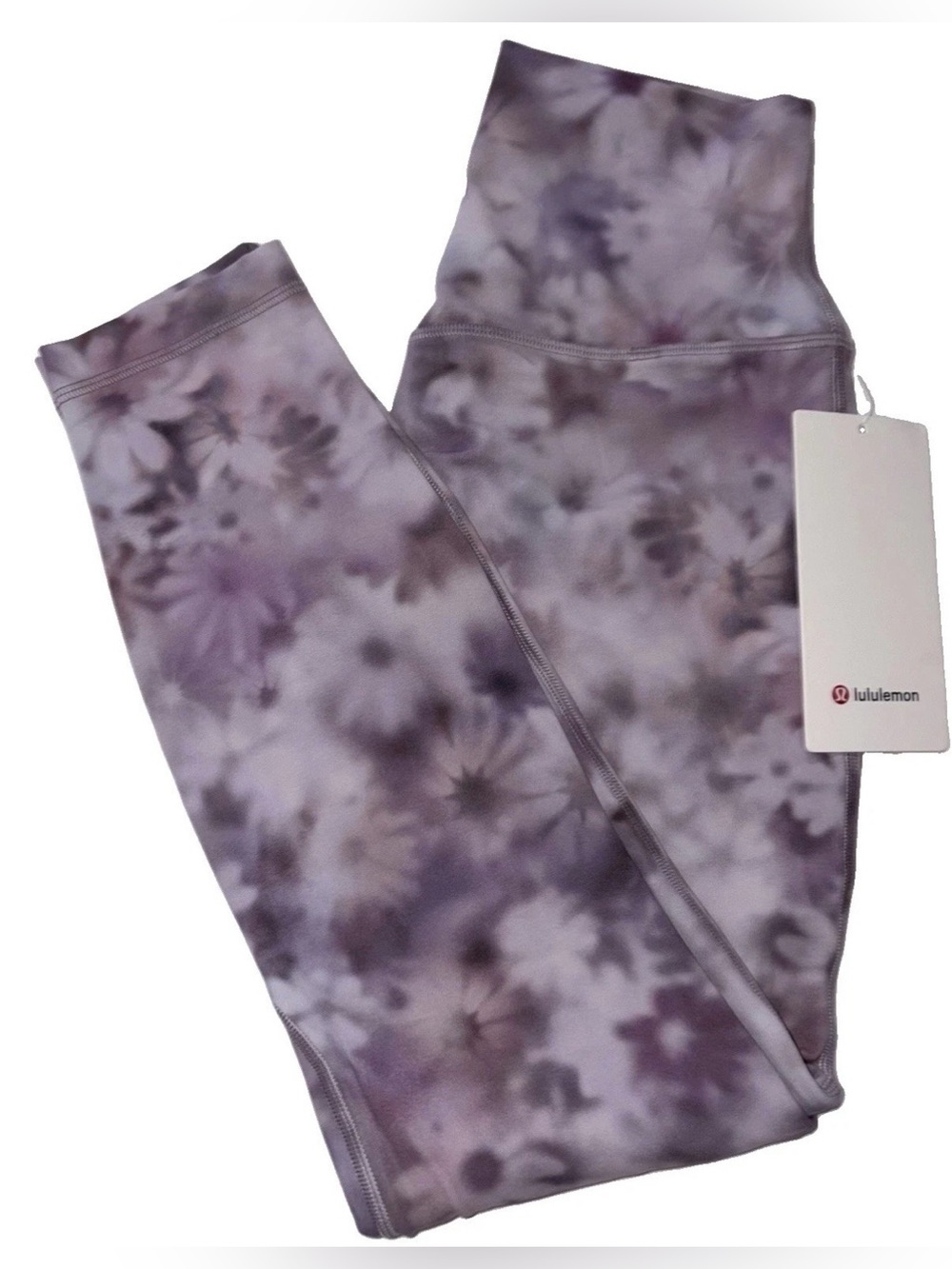 NWT•LULULEMON•SIZE 4•ALIGN HIGH RISE 25” L PANT•PINK MEADOW HAZE MULTI